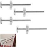Tige filet�e pour barri�re b�b�, 4pcs vis de portail d'escalier, barri�re s�curit� enfant m10 tige filet�e ...