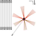 Tiges de nettoyage de chemin�e flexibles 26ft, kit de nettoyage de chemin�e en nylon sooteater, tiges ...