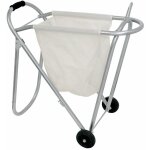 Tige de selle pliante en aluminium avec roues et sacoche en nylon pour selle amricaine