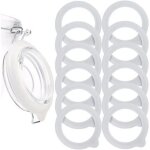 Tigrezy - 12 pcs joints de bocaux en silicone de remplacement joints en silicone �tanches � l'air anneaux ...