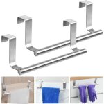 Tigrezy - 2 pcs porte - serviettes mural en acier inoxydable 236. 2cm porte serviette suspendu support ...