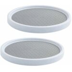 Tigrezy - 2 pièces plateau tournant en plastique pour epices, rotatif à 360°plateau tournant epices rangement ... Tigrezy - 2 pièces plateau tournant en plastique pour epices, rotatif à 360°plateau tournant epices rangement ...