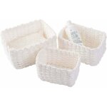 Tigrezy - lot de 3 paniers de rangement tresss pour accessoires de maquillage, salle de bain, table ...