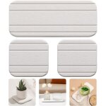 Tigrezy - lot de 3 plateaux absorbants en terre de diatom�es pour �vier, porte - savon et porte - brosses ...