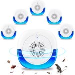 Tigrezy - lot de 6 répulsifs à ultrasons pour souris, rats, araignées, insectes, cafards, moustiques ... Tigrezy - lot de 6 répulsifs à ultrasons pour souris, rats, araignées, insectes, cafards, moustiques ...