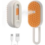 Tigrezy - brosse  vapeur 4 en 1 pour chat, rechargeable, pour chats et chiens, antistatique, massage, ...