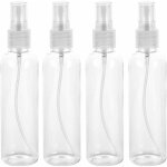 Tigrezy flacon pulvrisateur transparent en plastique durable rechargeable portable 4pcs 100ml