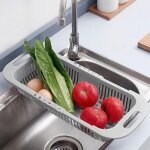Tigrezy - passoire extensible pour vier de cuisine, panier de vidange pour fruits et lgumes, passoire ...