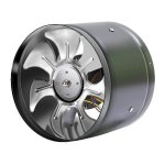 Arnault - ventilateur de conduit axial en acier inoxydable pour air / extractible. ventilateur de canal ...