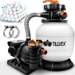 Tillvex filtre  sable blanc / orange 13200l / h avec 1200g de balles filtrantes ? systme de filtration ...