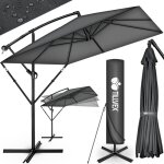 Tillvex parasol rectangulaire en aluminium,  330 cm, anthracite, avec manivelle parasol dport carr ...