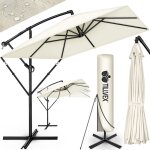 Tillvex parasol rectangulaire en aluminium Ø 330 cm beige + housse à manivelle parasol déporté carré ... Tillvex parasol rectangulaire en aluminium Ø 330 cm beige + housse à manivelle parasol déporté carré ...