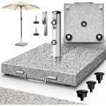 Tillvex pied de parasol en granit gris avec roulettes et poignée de transport - 27 kg carré pied de parasol ... Tillvex pied de parasol en granit gris avec roulettes et poignée de transport - 27 kg carré pied de parasol ...