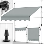 Tillvex store banne manue 150 - 400 cm r�tractable avec manivelle pour le balcon marquise de terrasse ...