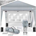 Tillvex tonnelle de jardin 3 x 3 m pliable tente pliante de jardin � hauteur r�glable auvent pliable ...