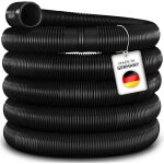 Tillvex tuyau de piscine noir flexible avec manchons pour bassin tuyau solaire pour piscines et bassins ...