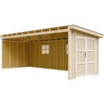 Timbela - abri de jardin qualit premium 14, 3 m - h231x248x648 cm - construction de panneaux lp smartside ...