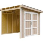 Abri de jardin qualit premium 5, 9 m - h231x248x294 cm - construction de panneaux lp smartside - sans ...