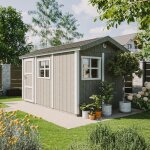 Timbela - abri de jardin qualité premium 8, 68 m² - h252x250x412 cm - construction de panneaux lp smartside ... Timbela - abri de jardin qualité premium 8, 68 m² - h252x250x412 cm - construction de panneaux lp smartside ...