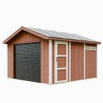 Garage qualit premium 13 m - l378xl412 cm - garage pour moto, vlos, machines de jardinage - lp smartside, ...