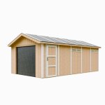 Garage qualit premium 21 m - l378xl648 cm - garage pour auto, moto, vlos, machines de jardinage - ...