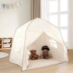 Tipi enfant pliable, tente interieur avec coussin de sol fen�tres, princesse d'int�rieur pour gar�ons ...