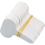Tiquettes de jardin blanches en forme de t ulisem, marqueurs de plantes en plastique pour herbes aromatiques, ...
