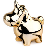 Tirelire en ceramique miroir dore 18x105 cm