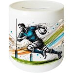 Tirelire en c�ramique rugby