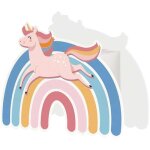 Tirelire pour enfant licorne et arc - en - ciel