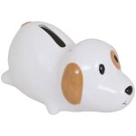 Tirelire scott blanc 15x7cm - atmosphera crateur d'intrieur