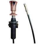 Lira - tirette en cuivre satin� pvd, avec c�ble 700mm pour bonde �vier automatique