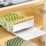 Tiroir télescopique, égouttoir à vaisselle, panier de rangement, tiroir extensible pour armoire, organiseur ... Tiroir télescopique, égouttoir à vaisselle, panier de rangement, tiroir extensible pour armoire, organiseur ...