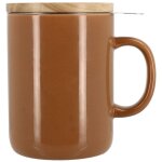 Tisani�re en gr�s avec couvercle en bois 35cl, anna