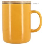 Tisani�re en gr�s avec couvercle en bois 35cl, anna