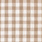 Tissu 100% coton vichy lourmarin beige 140 cm