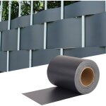 Tissu brise - vue pvc 35m x h19cm pour clôture, intimité et décoration - colore: antracite Tissu brise - vue pvc 35m x h19cm pour clôture, intimité et décoration - colore: antracite