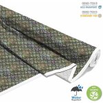 Tissus d�coratifs d'ext�rieur oxford - motif vitrail - abri de jardin