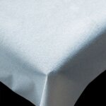 Tissu enduit pour nappe extrieur blanc 160 cm