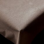 Tissu enduit pour nappe extrieur taupe 160 cm