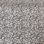 Tissu jacquard ameublement motif panthre ecru 140 cm