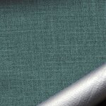 Tissu occultant et isolant thermique m�tallis� bleu paon 140 cm