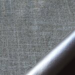 Tissu occultant et isolant thermique mtallis gris 140 cm