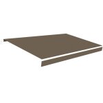 Tissu de remplacement pour auvent 4x2. 5 taupe polyester 280 gr / m2 - protection uv - toile de store ...
