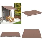 Tissu de remplacement pour auvent marron 3, 5x2, 5 m - tissu d'auvent - toile d'ombrage - auvent de jardin ...