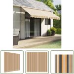 The living store - tissu de remplacement pour auvent rayures multicolores 4x3, 5 m - toile de store - ... The living store - tissu de remplacement pour auvent rayures multicolores 4x3, 5 m - toile de store - ...