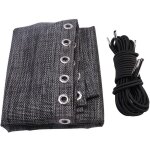 Tissu de remplacement de chaise, tissu de chaise longue anti - gravit� (noir et gris) avec corde, accessoires ...