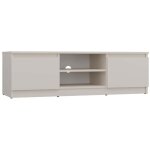Tivoli - meuble tv style moderne - 120x40x36cm - 2 niches + 2 portes - rangement mat�riel t�l� / audio ...
