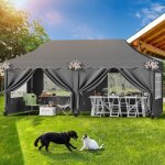 Tonnelle de jardin exterieur 3x6m, tente de jardin, tente de réception, pliante imperméable avec 6 parois ... Tonnelle de jardin exterieur 3x6m, tente de jardin, tente de réception, pliante imperméable avec 6 parois ...