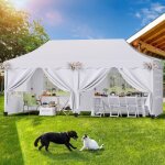 Tonnelle de jardin exterieur 3x6m, tente de jardin, tente de réception, pliante imperméable avec 6 parois ... Tonnelle de jardin exterieur 3x6m, tente de jardin, tente de réception, pliante imperméable avec 6 parois ...